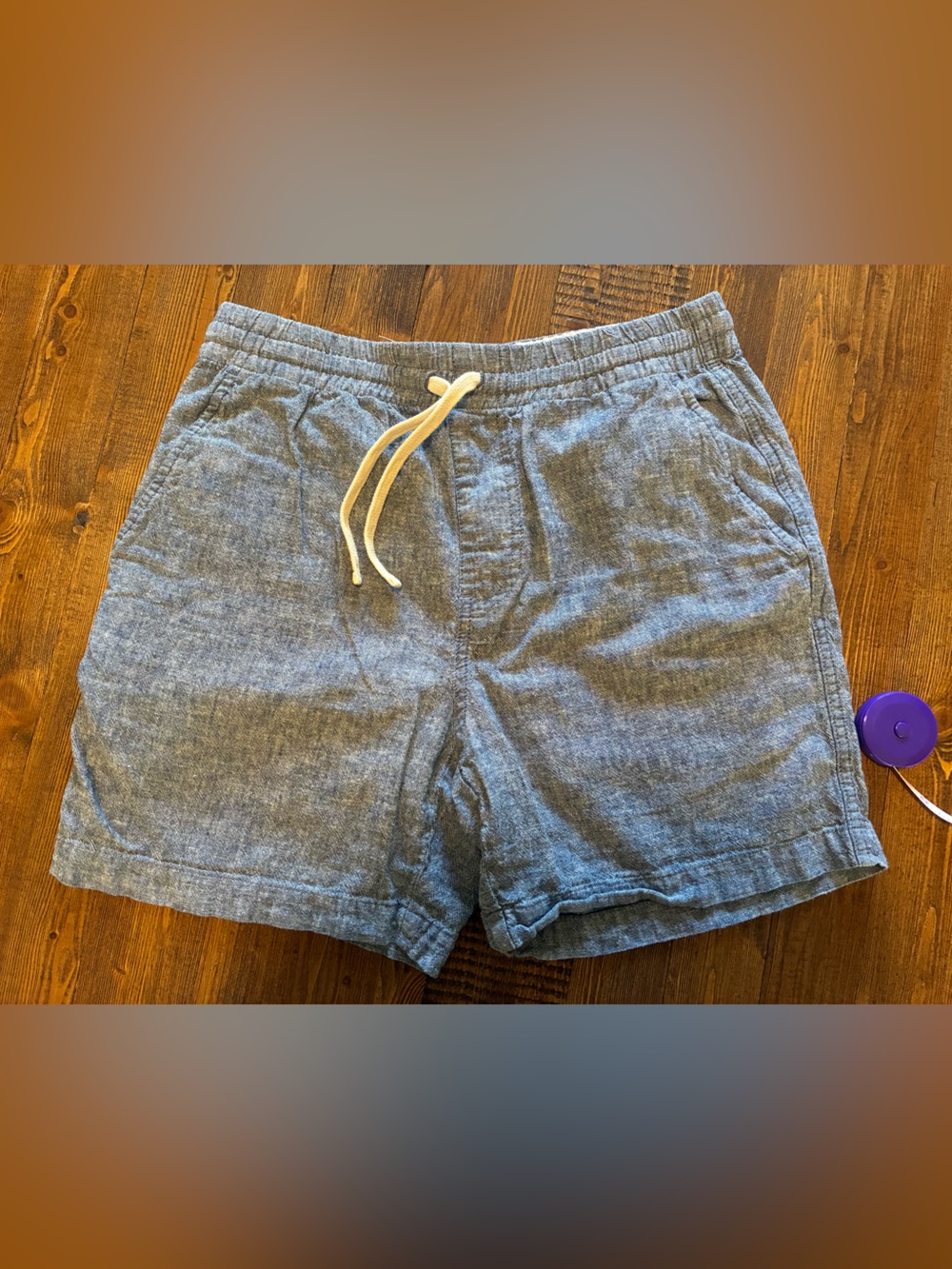 J. Crew Women's High-Waist Linen-Blend Shorts in Light Blue